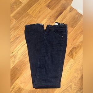 Zara Blue Ankle Cropped Jeans